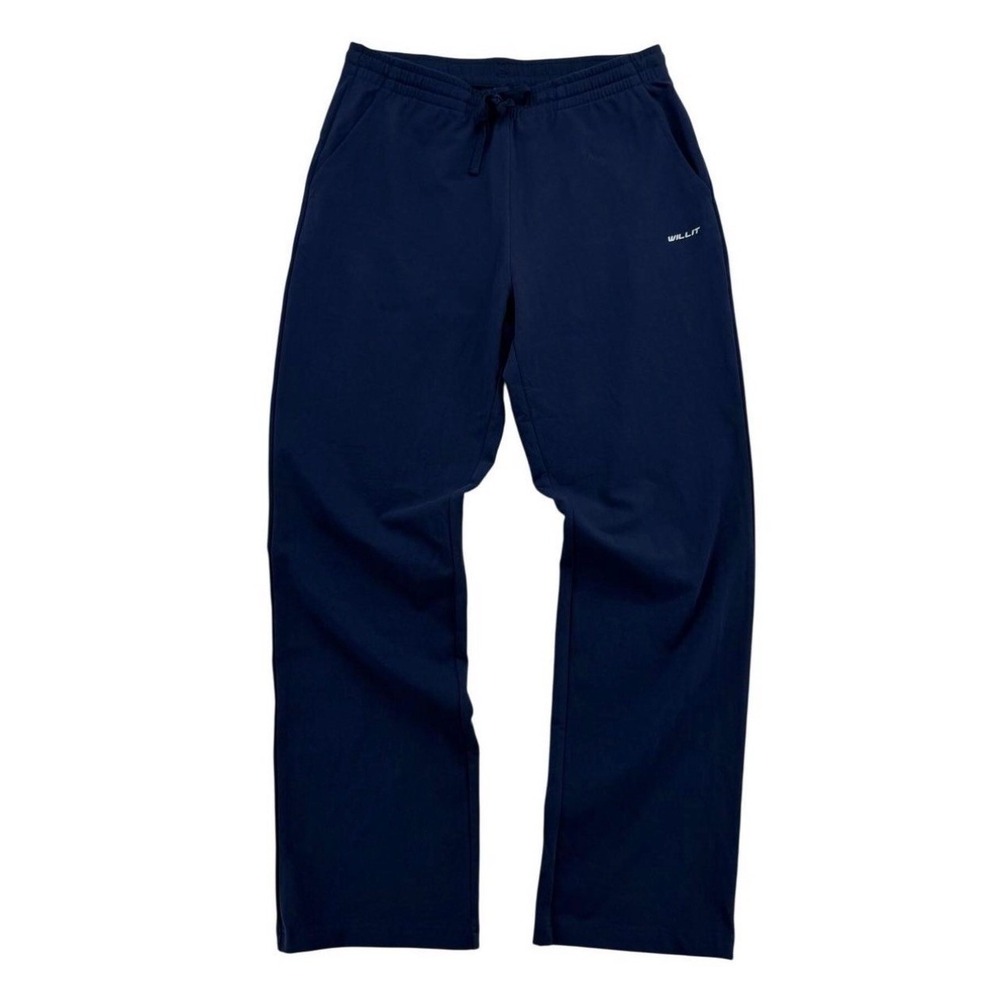 Willit Athletic Pants Mens Large Navy Blue NWT Cotton Spandex Straight Leg
